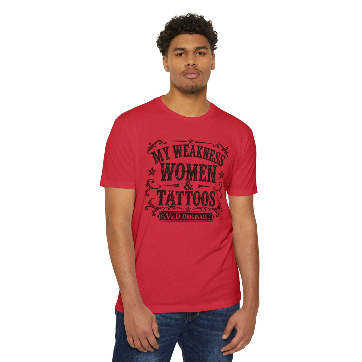 Women & Tattoos Graphic T-Shirt — 'My Weakness Women & Tattoos' Vintage Tee