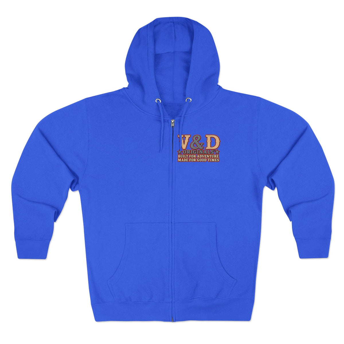Country Music & Beer Zip Hoodie — V&D Originals Vintage Western Logo
