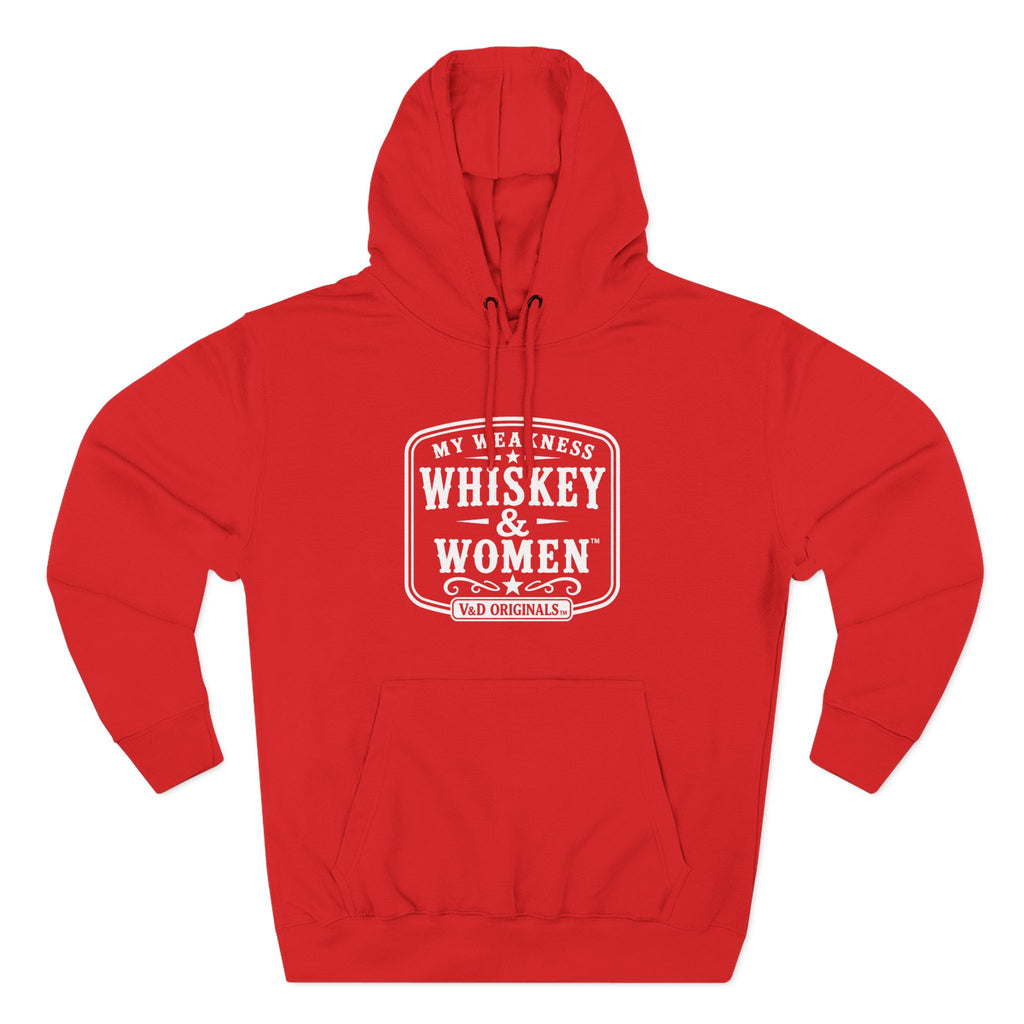 Whiskey & Women Three-Panel Fleece Hoodie