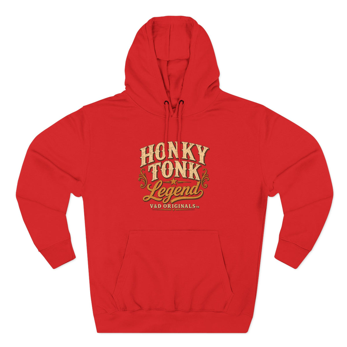 Hoodie — "Honky Tonk Legend" Vintage Western Music Fleece Hoodie