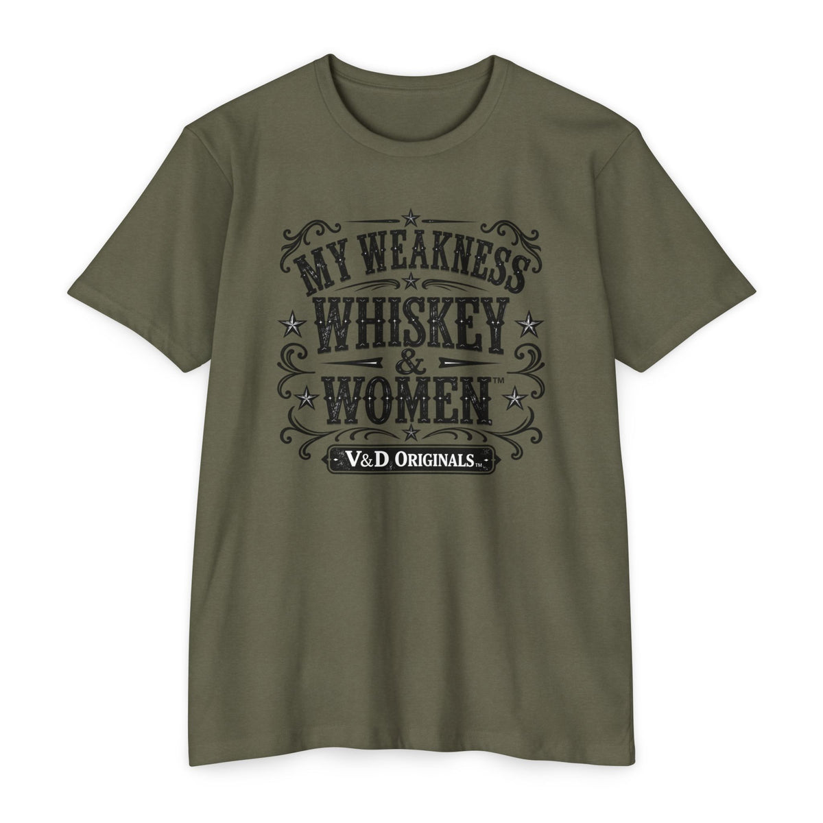 Whiskey & Women Graphic T-Shirt — Vintage Western Bar Tee