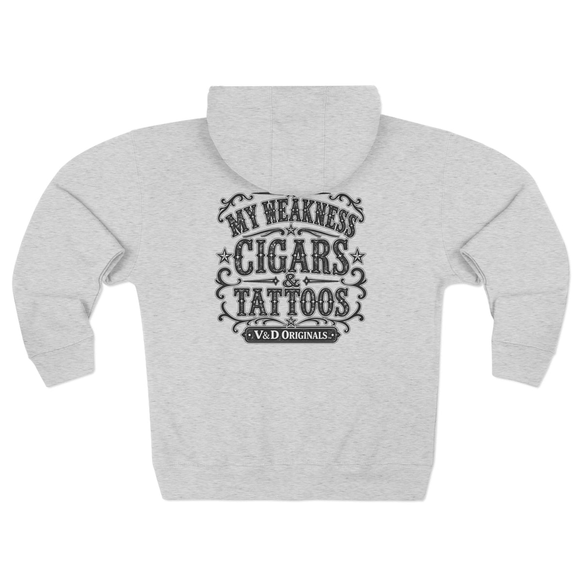 My Weakness Cigars & Tattoos Unisex Zip Hoodie