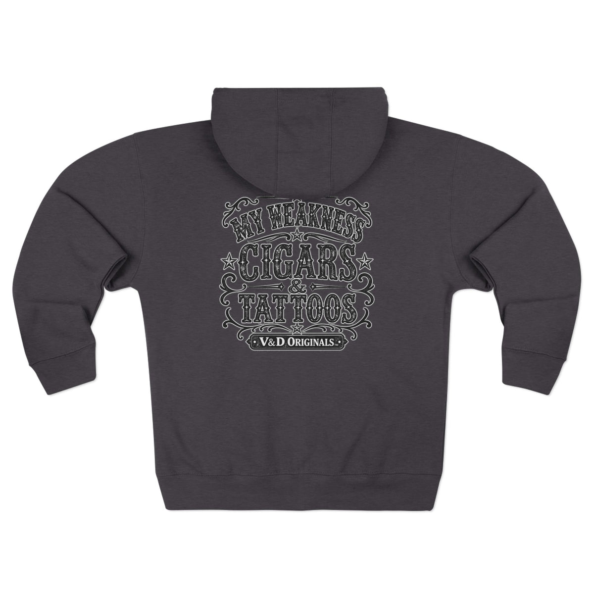 My Weakness Cigars & Tattoos Unisex Zip Hoodie