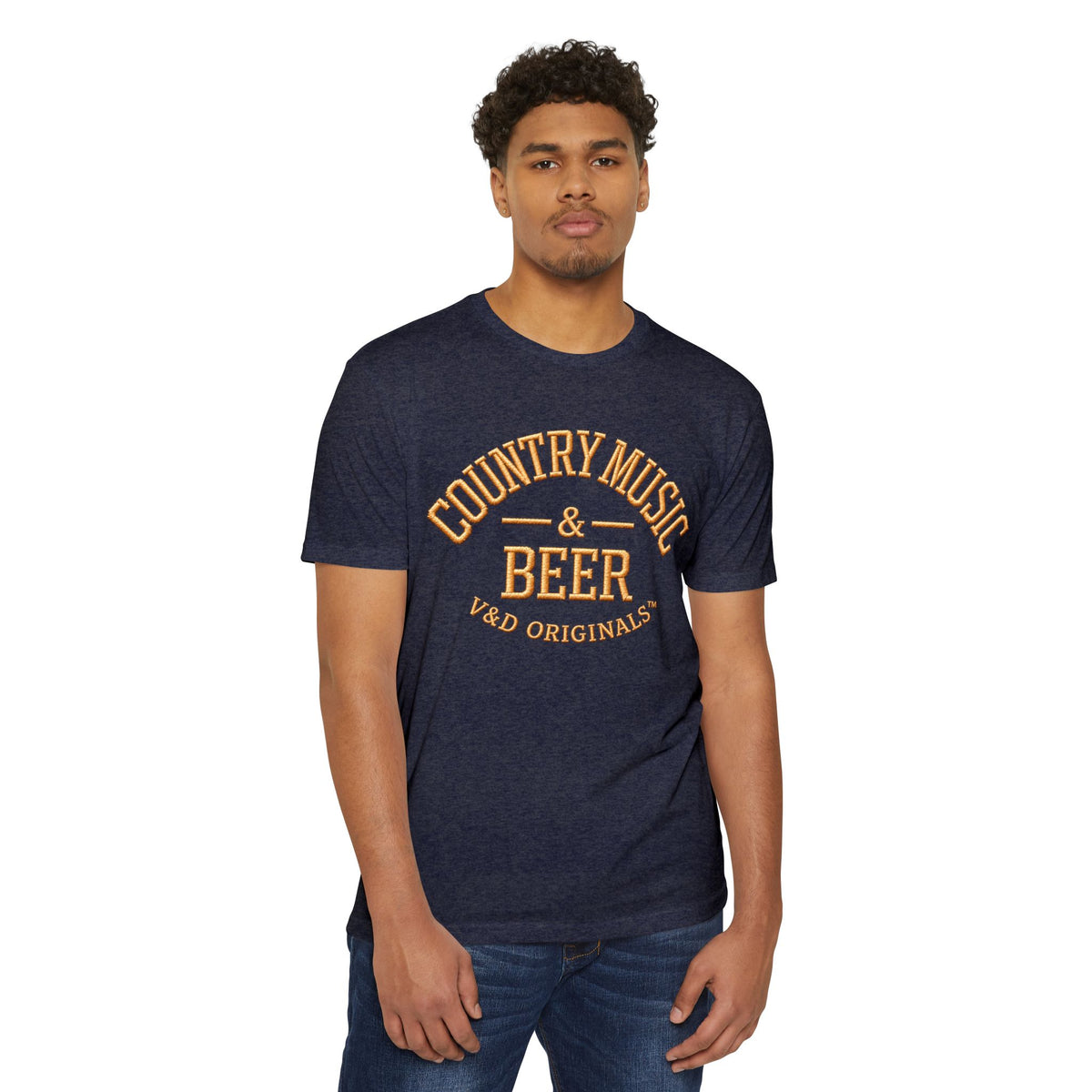 Country Music & Beer T-Shirt — Vintage Rustic Graphic Tee for Music Lovers