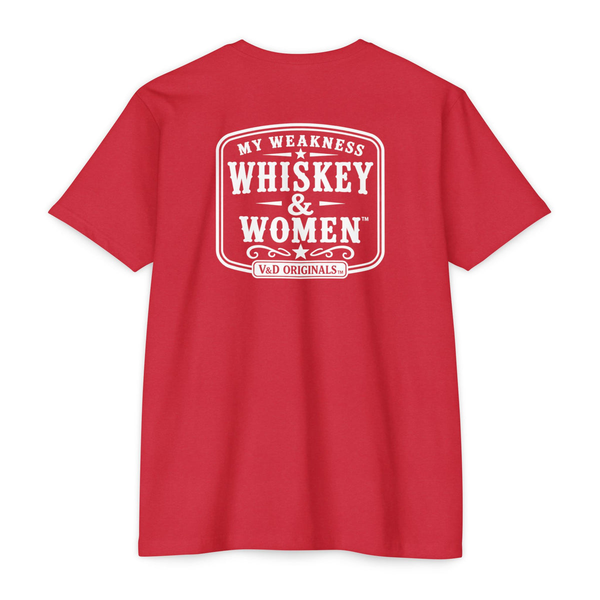 Whiskey & Women Graphic T-Shirt — 'My Weakness: Whiskey & Women' Vintage Tee