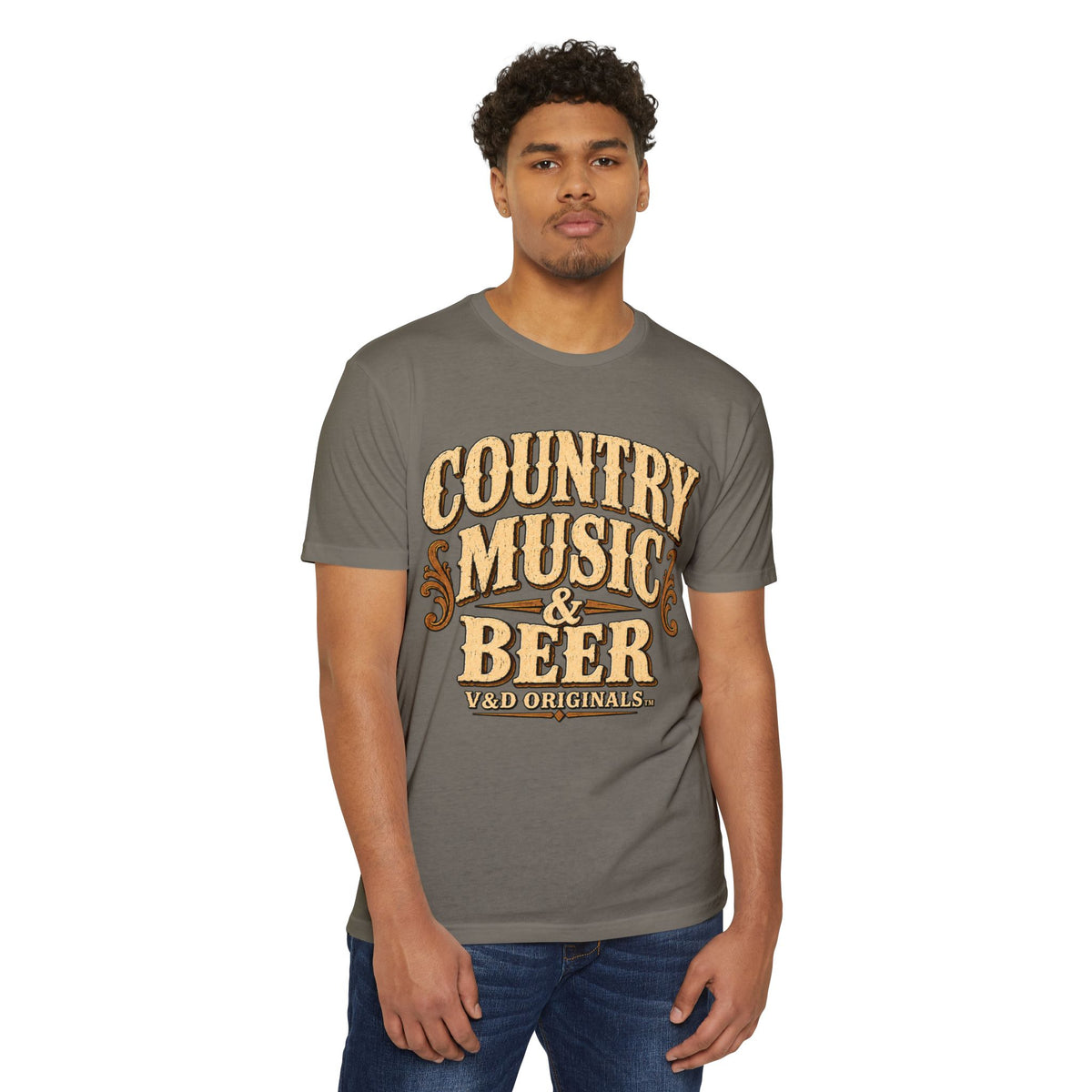 Country Music & Beer T-Shirt — Vintage Western Graphic Tee for Fans