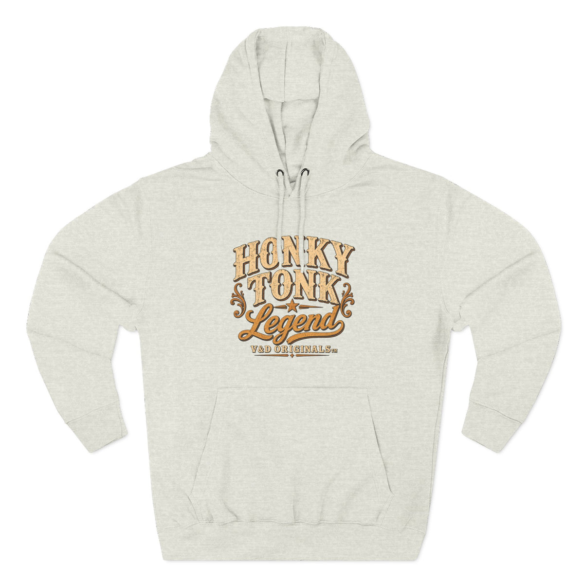 Hoodie - "Honky Tonk Legend" Vintage Western Fleece Hoodie