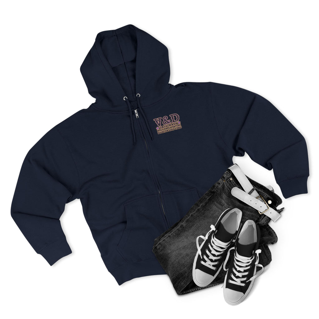 Small Town Girl Zip Hoodie — Purple Boots