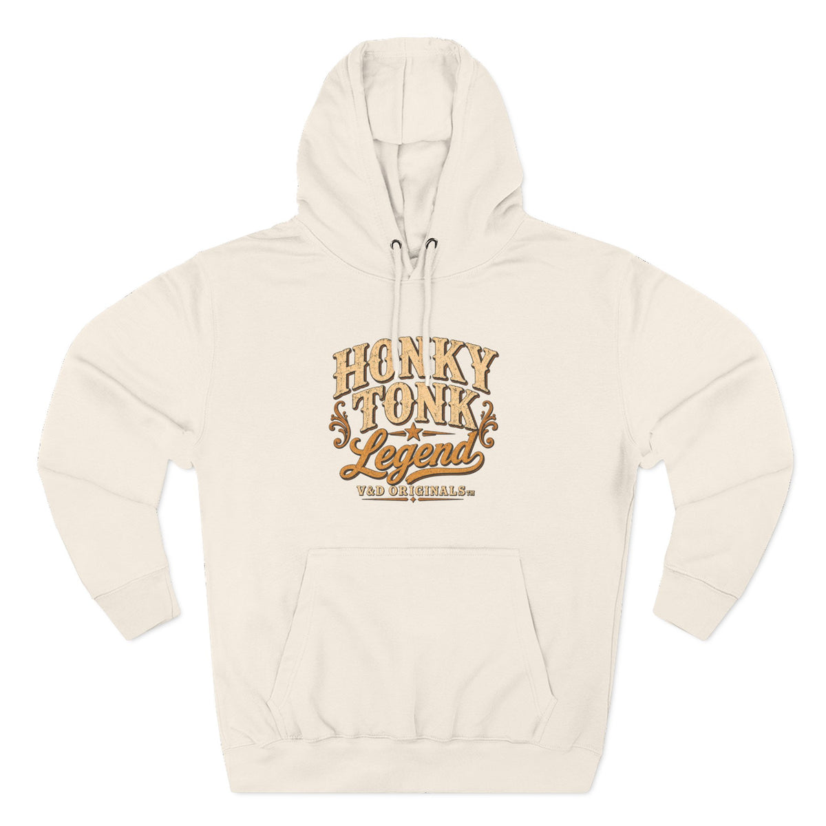 Hoodie — "Honky Tonk Legend" Vintage Western Music Fleece Hoodie