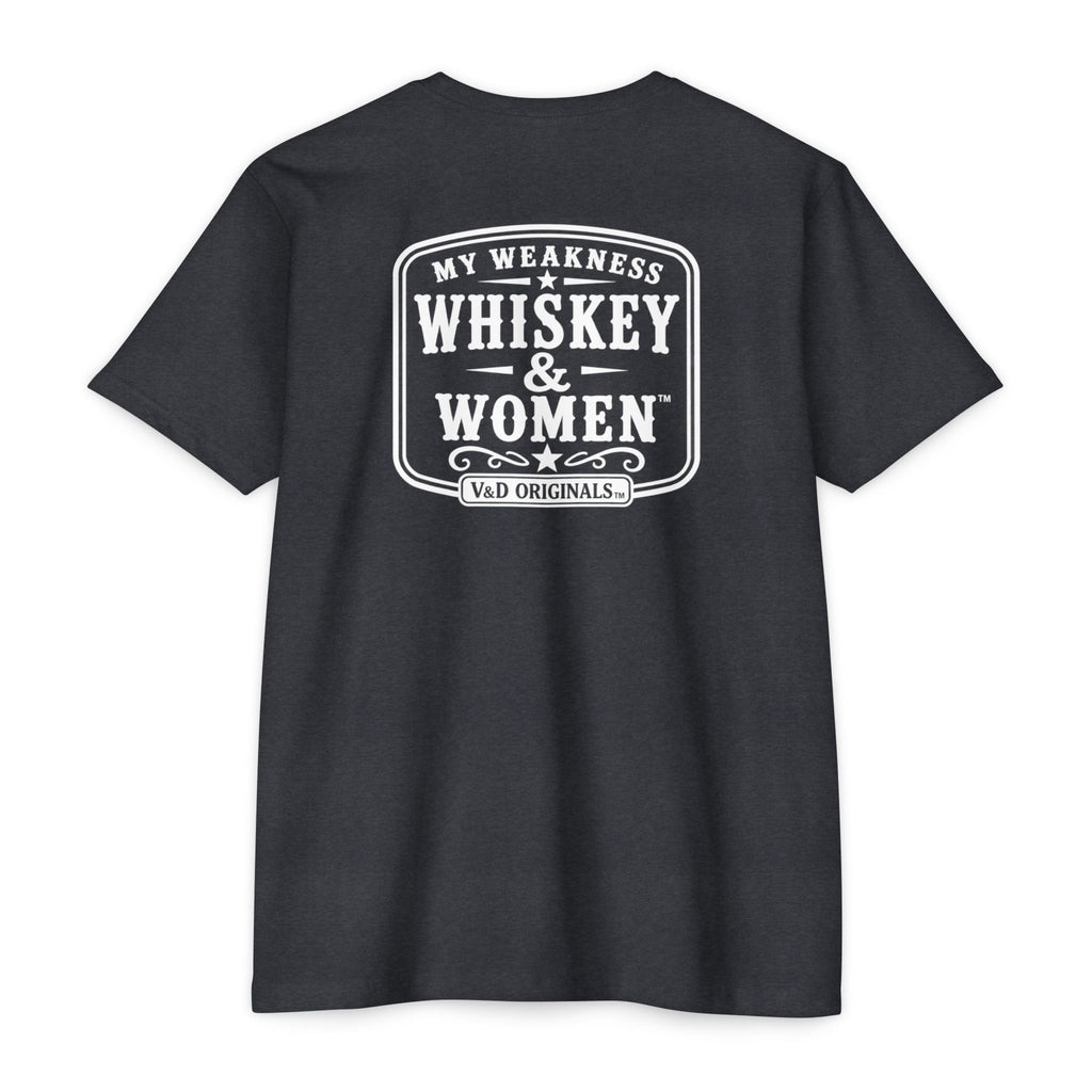 Whiskey & Women Graphic T-Shirt — 'My Weakness: Whiskey & Women' Vintage Tee