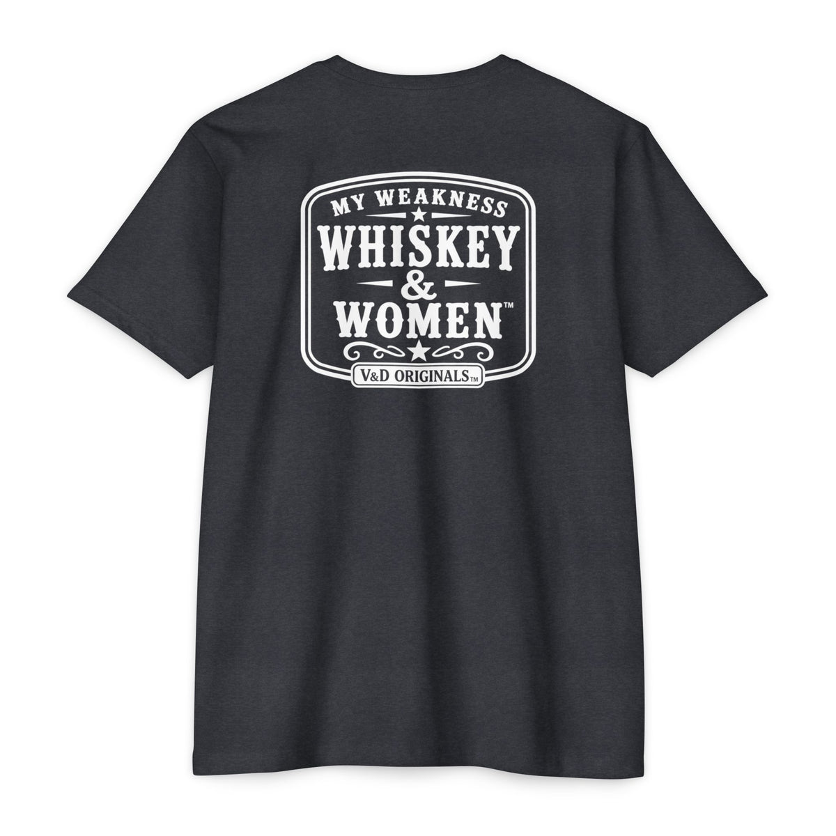 Whiskey & Women Graphic T-Shirt — 'My Weakness: Whiskey & Women' Vintage Tee