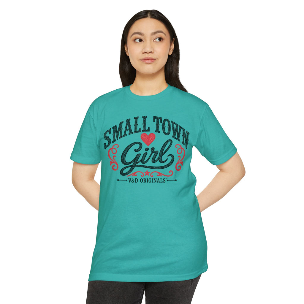 Small Town Girl T-Shirt — Retro Heart Country Graphic Tee