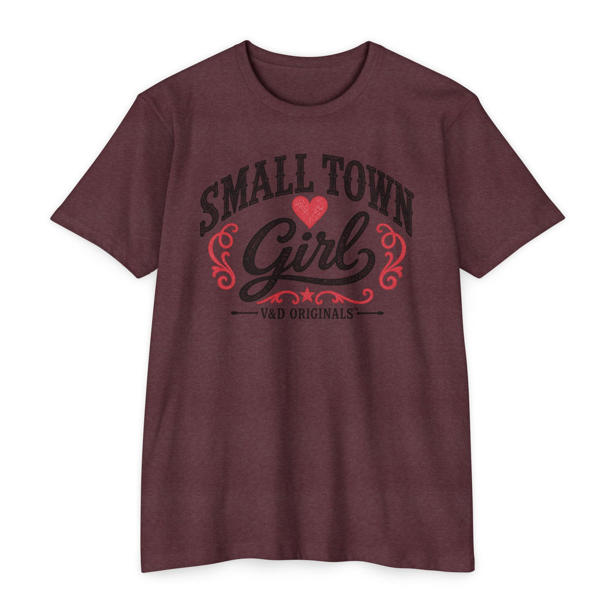 Small Town Girl T-Shirt — Retro Heart Country Graphic Tee