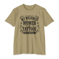 Women & Tattoos Graphic T-Shirt — 'My Weakness Women & Tattoos' Vintage Tee