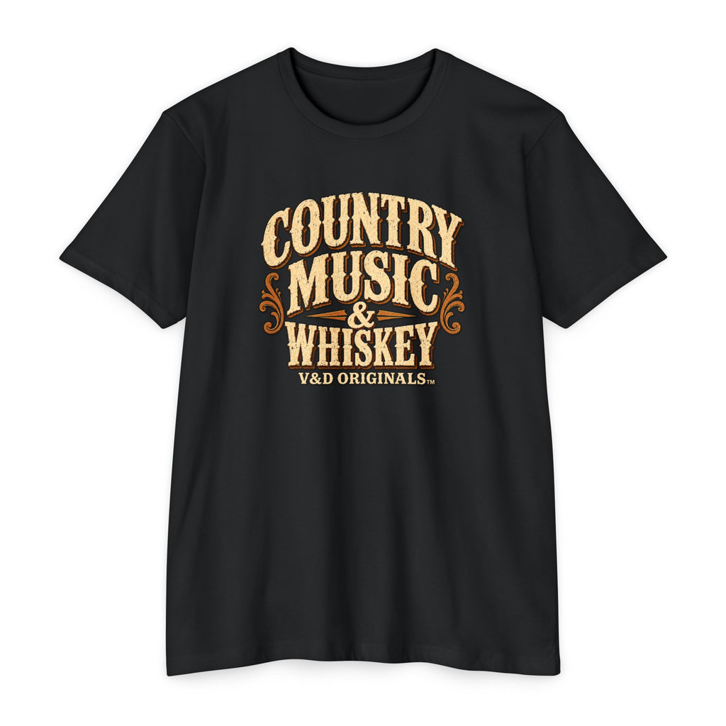 Country Music & Whiskey T-Shirt — Vintage Western Band Tee