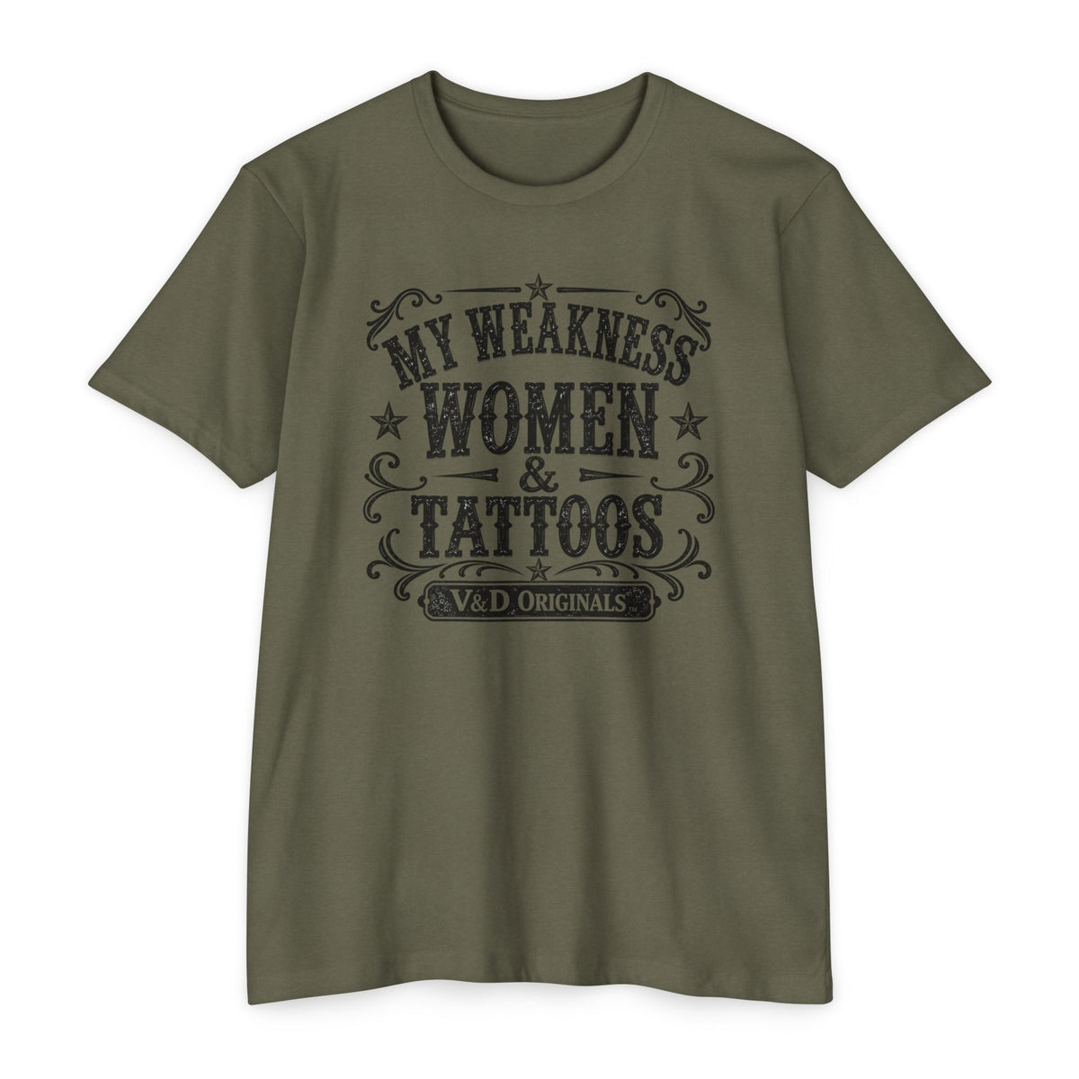 Women & Tattoos Graphic T-Shirt — 'My Weakness Women & Tattoos' Vintage Tee