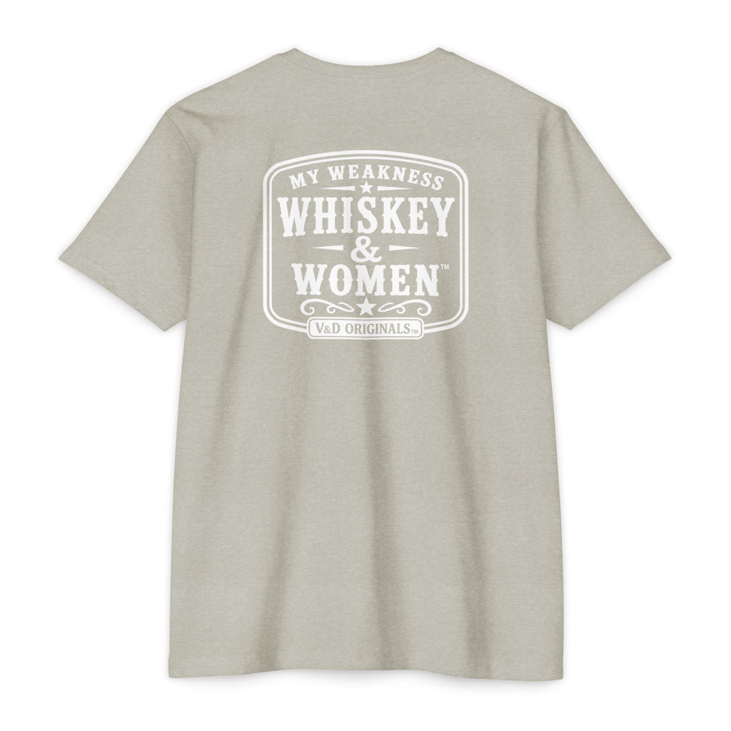 Whiskey & Women Graphic T-Shirt — 'My Weakness: Whiskey & Women' Vintage Tee
