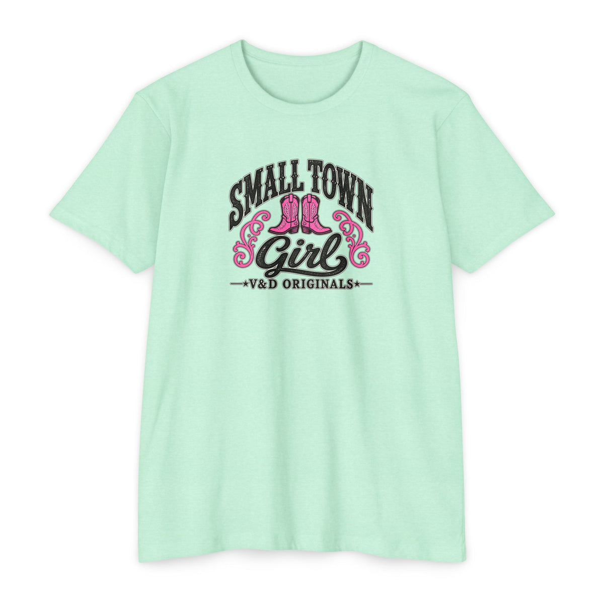 Small Town Girl T-Shirt — Pink Boots