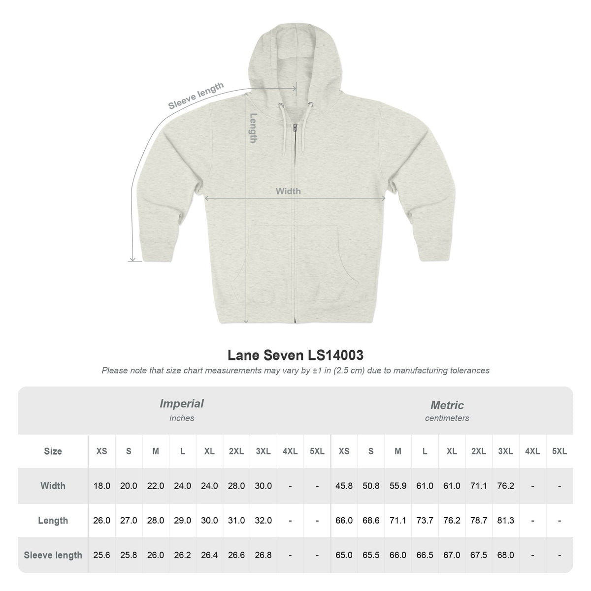 My Weakness Cigars & Tattoos Unisex Zip Hoodie