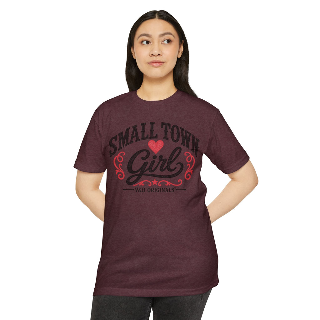 Small Town Girl T-Shirt — Retro Heart Country Graphic Tee
