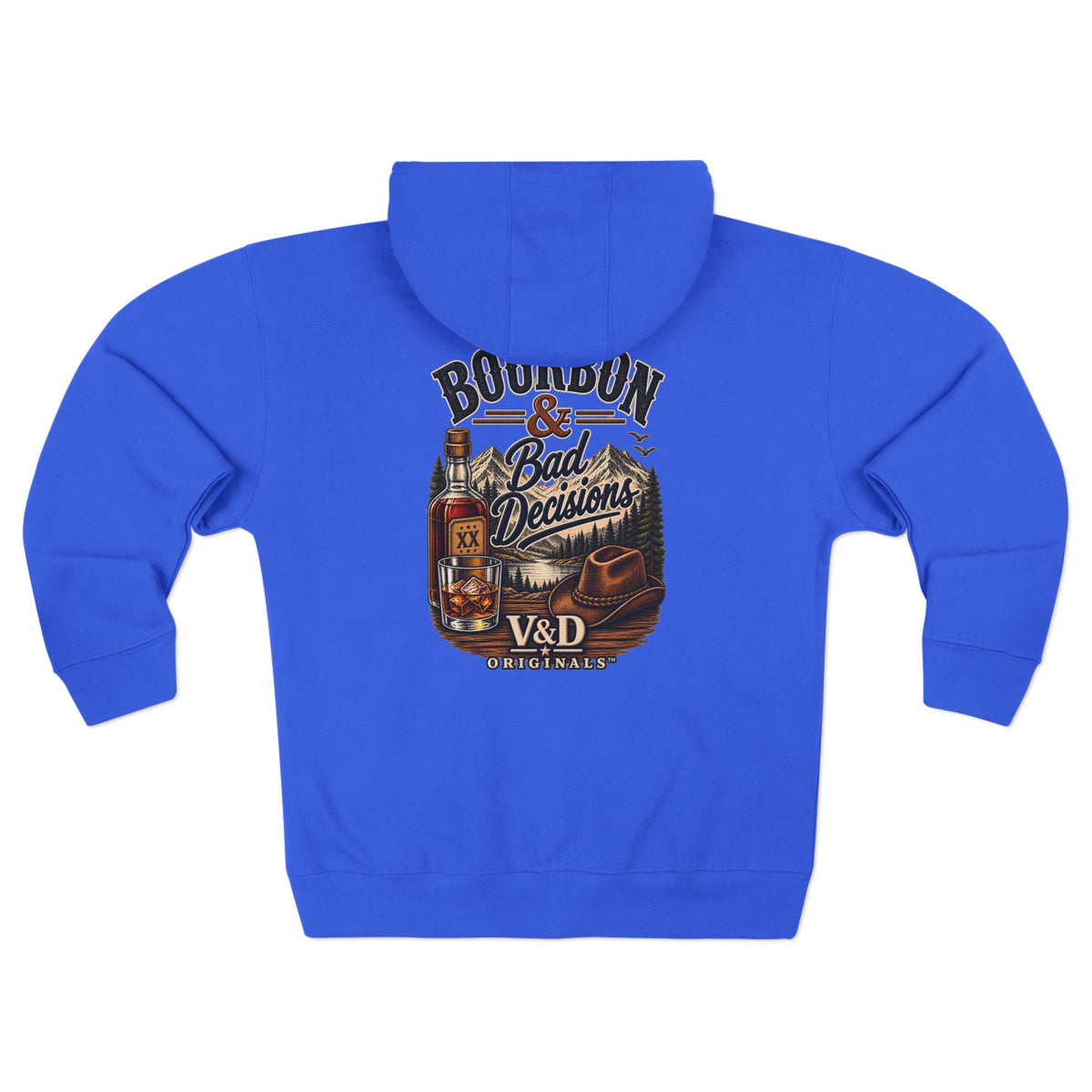 Bourbon & Bad Decisions Zip Hoodie