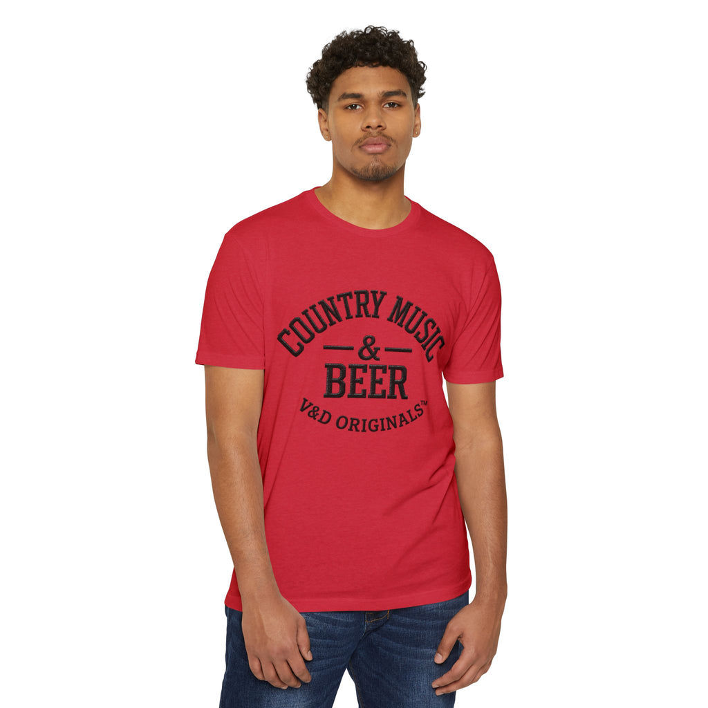 Country Music & Beer T-Shirt — Retro Southern Band Tee