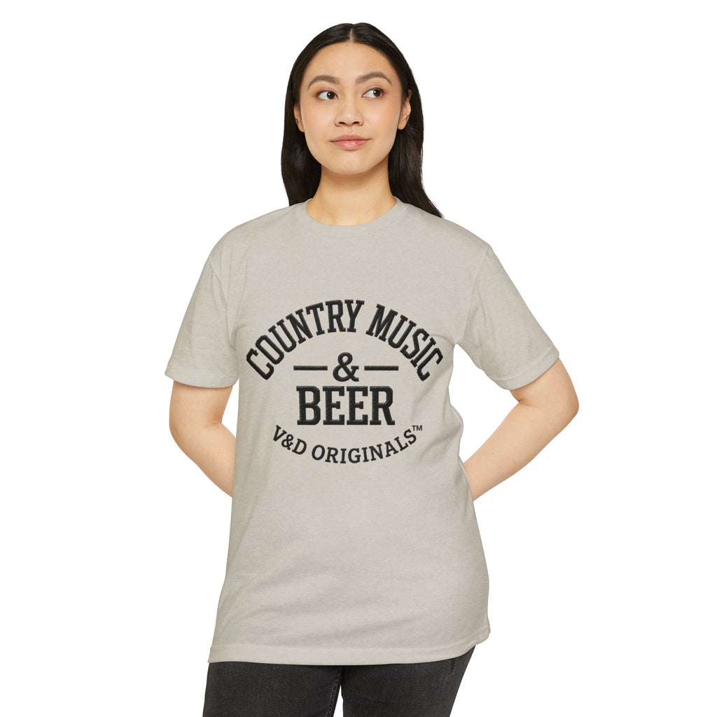 Country Music & Beer T-Shirt — Retro Southern Band Tee