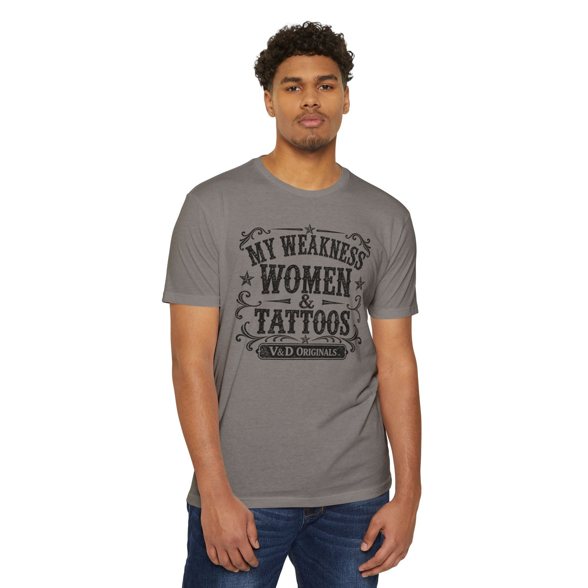 Women & Tattoos Graphic T-Shirt — 'My Weakness Women & Tattoos' Vintage Tee