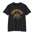 Country Music & Beer T-Shirt — Vintage Rustic Graphic Tee for Music Lovers