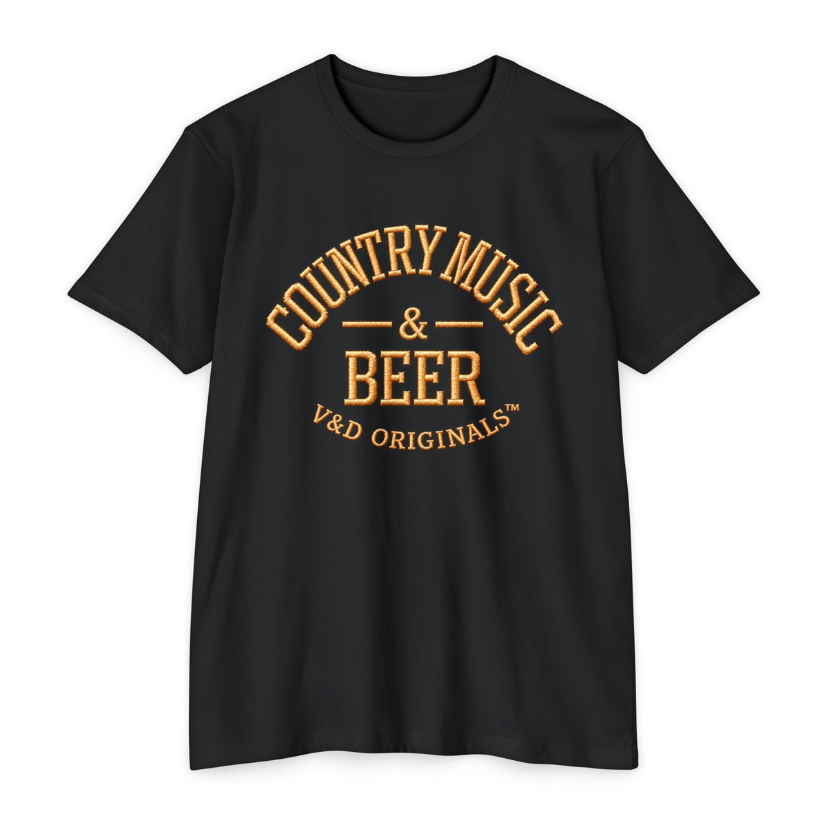 Country Music & Beer T-Shirt — Vintage Rustic Graphic Tee for Music Lovers