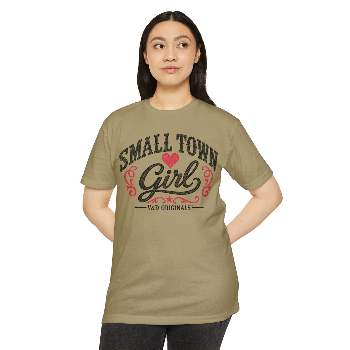 Small Town Girl T-Shirt — Retro Heart Country Graphic Tee