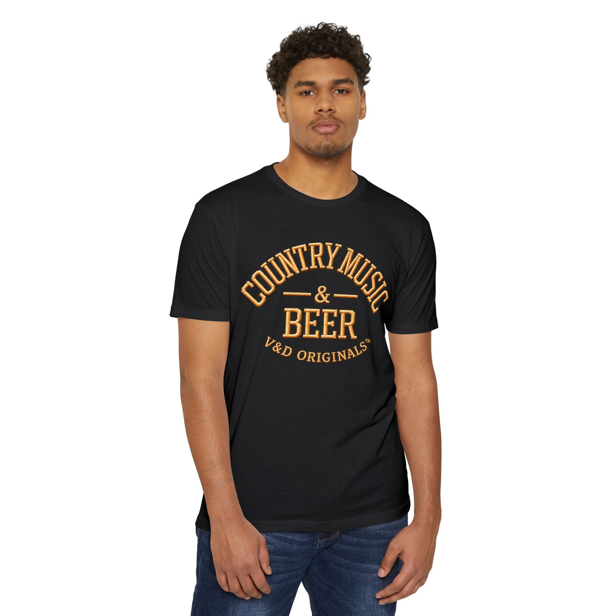 Country Music & Beer T-Shirt — Vintage Rustic Graphic Tee for Music Lovers