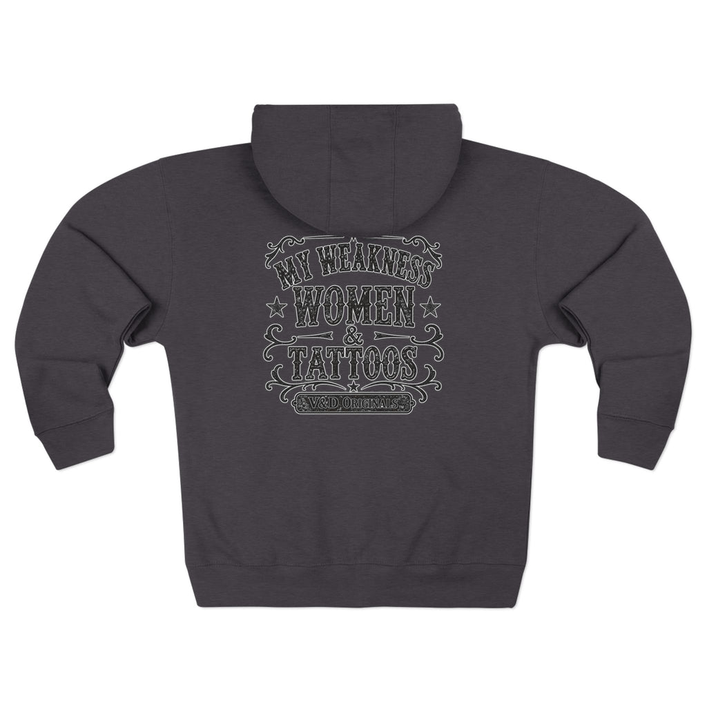 Women and Tattoos Unisex Zip Hoodie