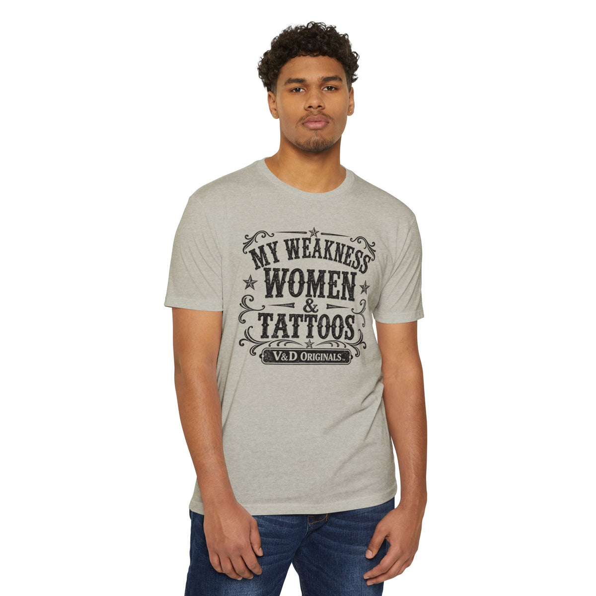 Women & Tattoos Graphic T-Shirt — 'My Weakness Women & Tattoos' Vintage Tee