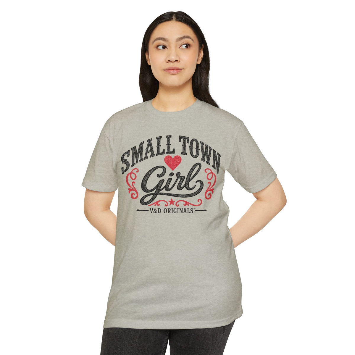 Small Town Girl T-Shirt — Retro Heart Country Graphic Tee