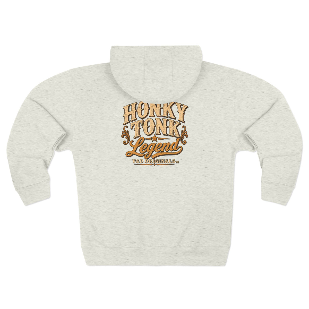 Honky Tonk Legend Zip Hoodie — Vintage Country Music Zip-Up