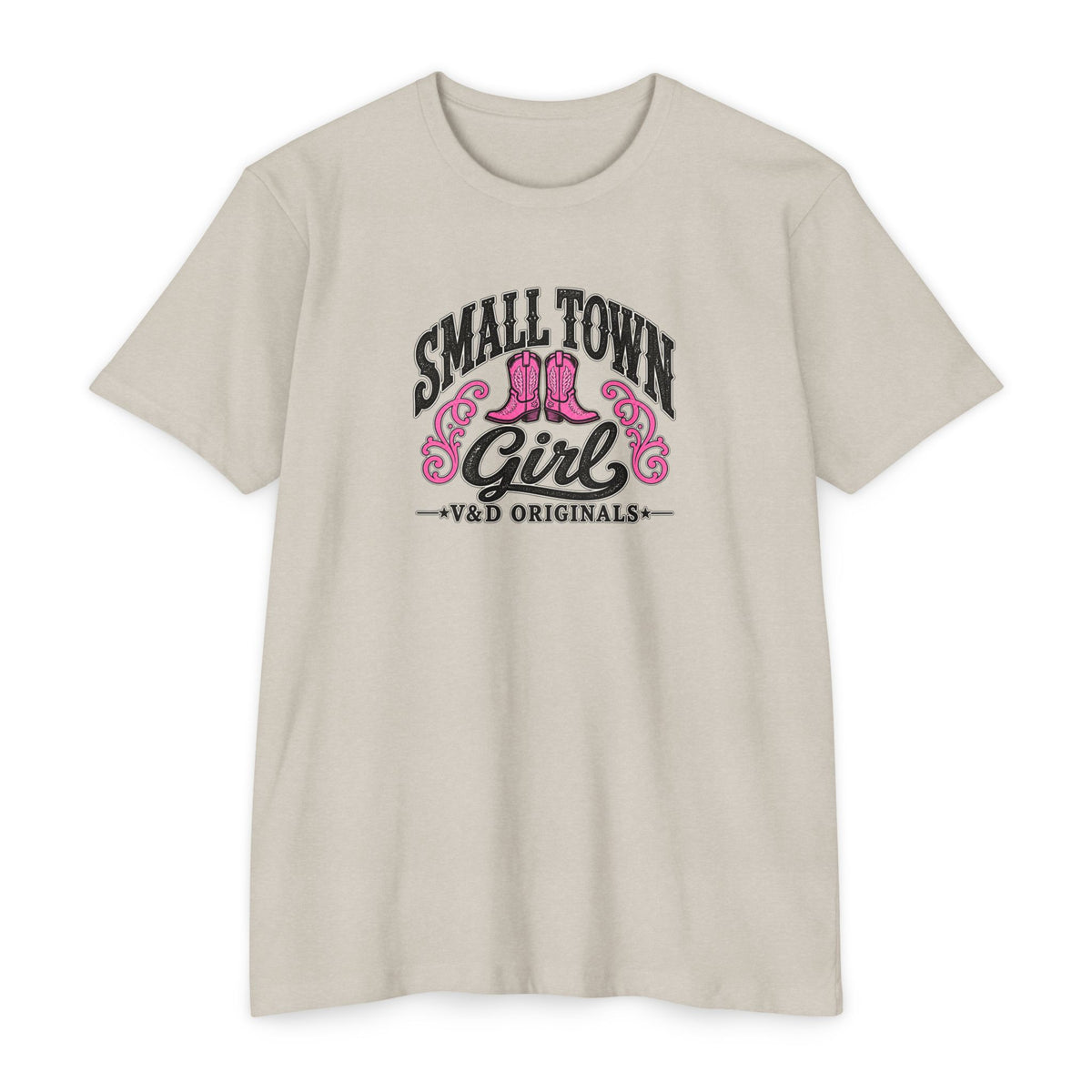 Small Town Girl T-Shirt — Pink Boots