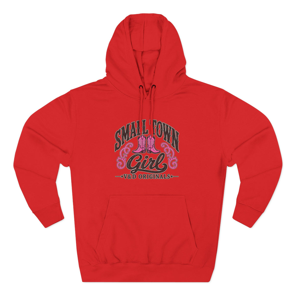 Small Town Girl - Pink Boots Pullover Hoodie