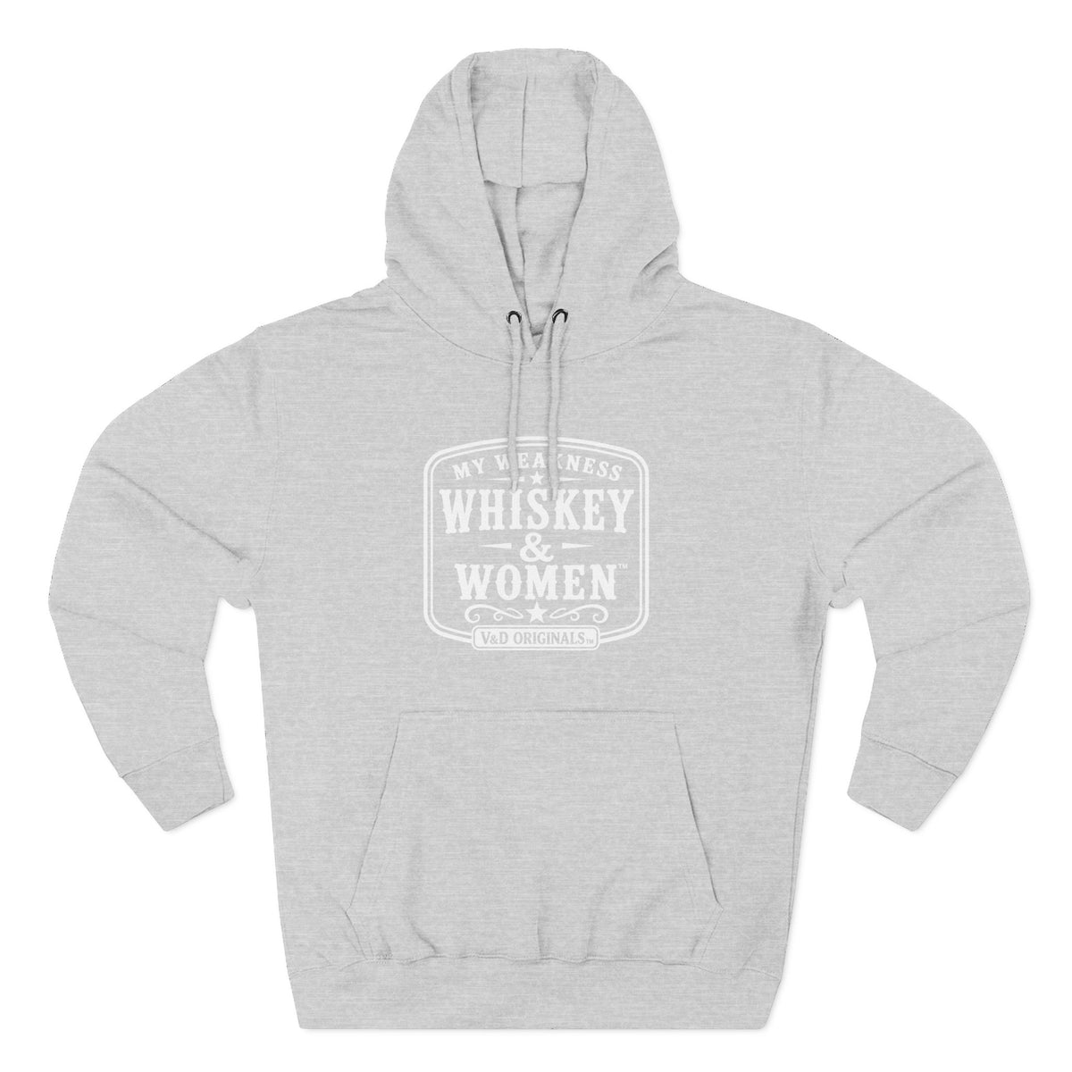Whiskey & Women Three-Panel Fleece Hoodie