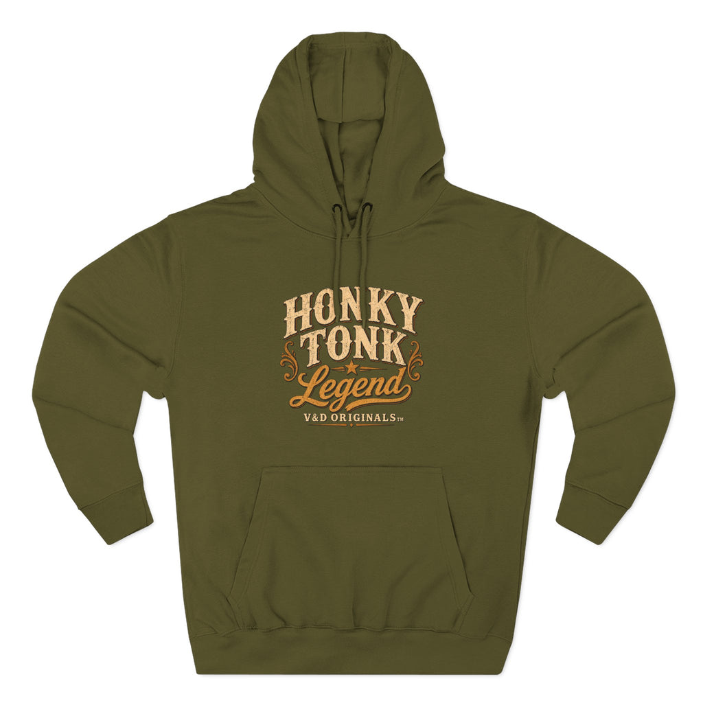 Hoodie — "Honky Tonk Legend" Vintage Western Music Fleece Hoodie
