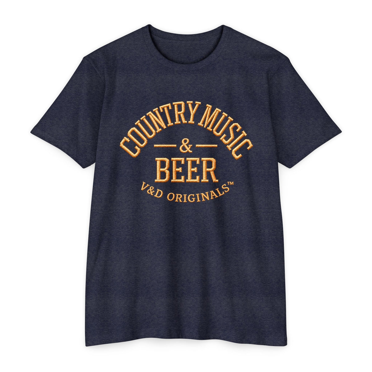 Country Music & Beer T-Shirt — Vintage Rustic Graphic Tee for Music Lovers