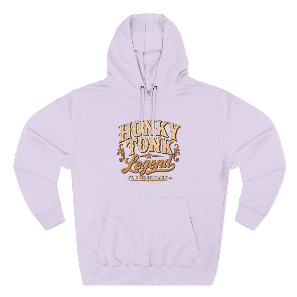 Hoodie - "Honky Tonk Legend" Vintage Western Fleece Hoodie