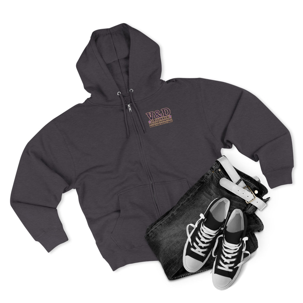 Small Town Girl Zip Hoodie — Purple Boots