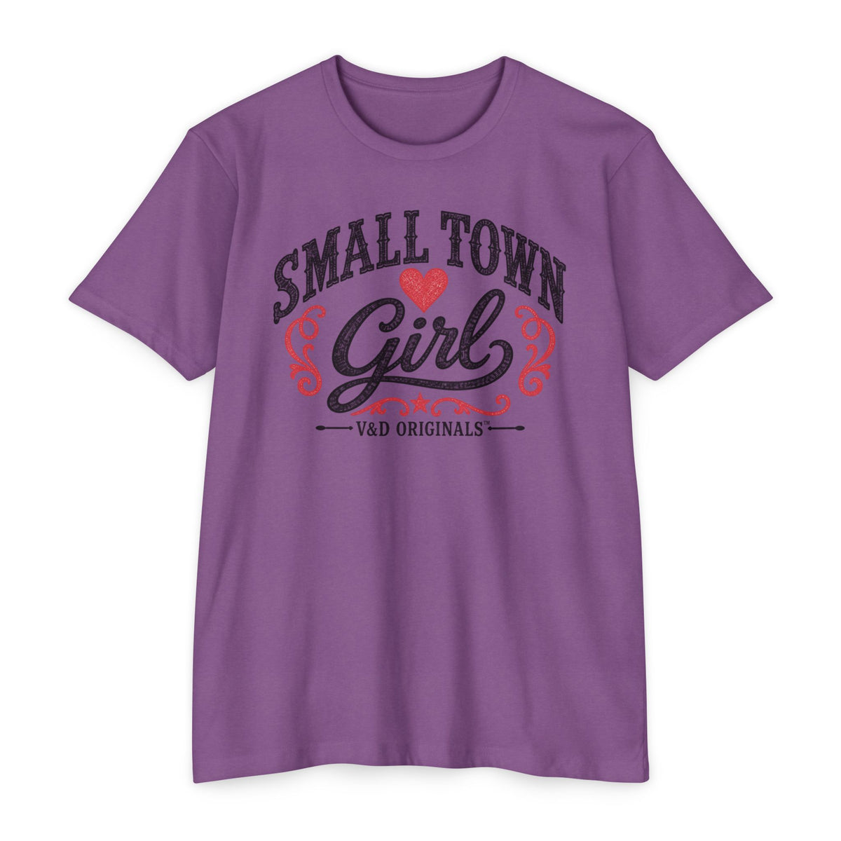 Small Town Girl T-Shirt — Retro Heart Country Graphic Tee