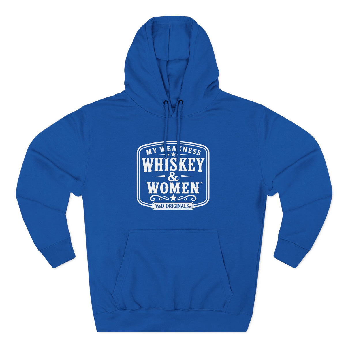 Whiskey & Women Three-Panel Fleece Hoodie