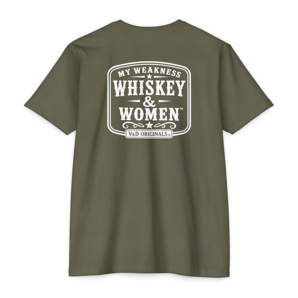 Whiskey & Women Graphic T-Shirt — 'My Weakness: Whiskey & Women' Vintage Tee