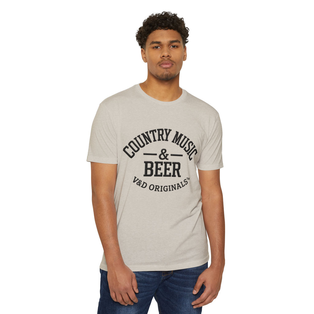 Country Music & Beer T-Shirt — Retro Southern Band Tee