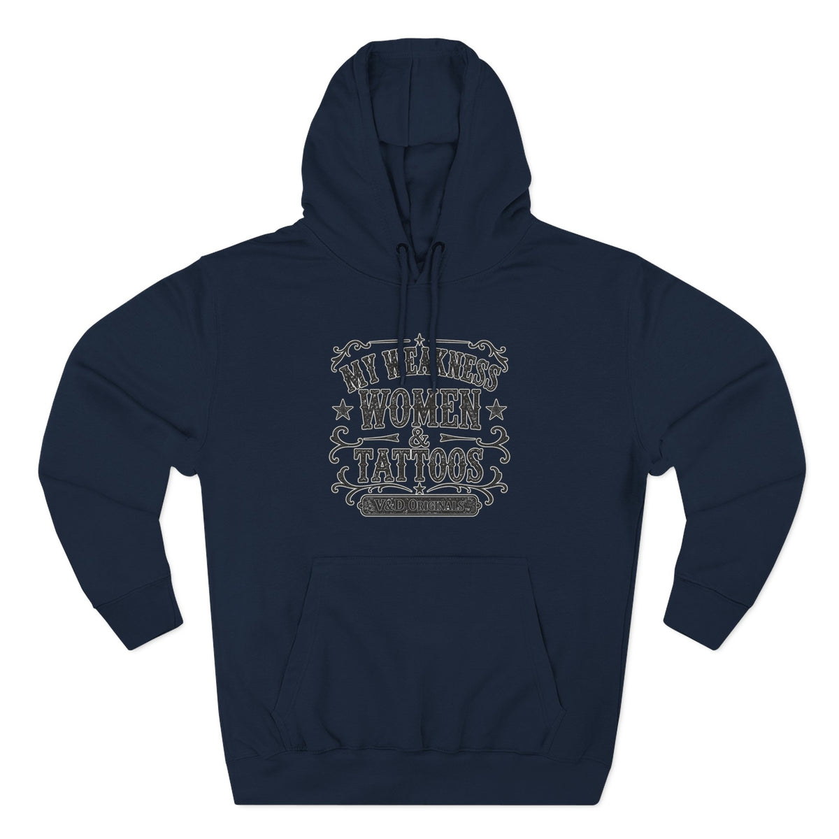 My Weakness: Women & Tattoos Hoodie — Women's Graphic Fleece Pullover