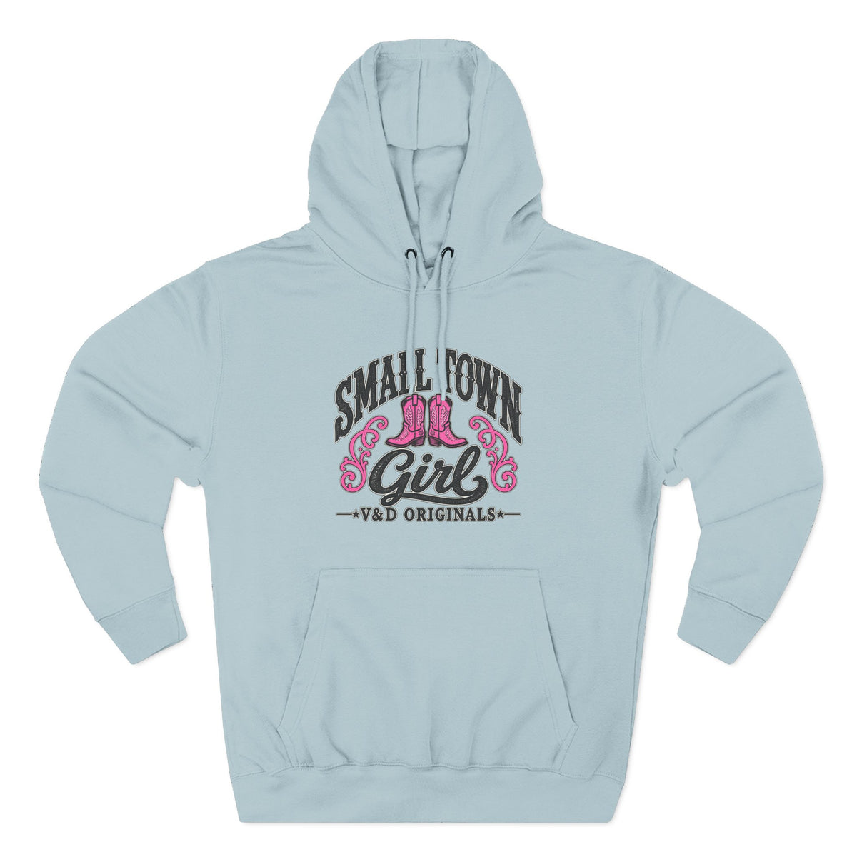 Small Town Girl - Pink Boots Pullover Hoodie