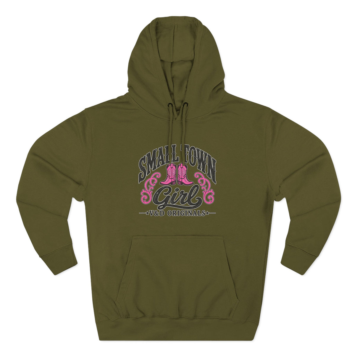 Small Town Girl - Pink Boots Pullover Hoodie